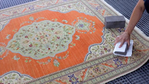 Nashville Rug Cleaning will test rugs for dye migration before rug cleaning - area rug cleaning, oriental rug cleaning and all custom rugs.