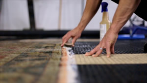 Nashville Rug Cleaning will pre-treat rug fringe before rug cleaning - area rug cleaning, oriental rug cleaning and all custom rugs.
